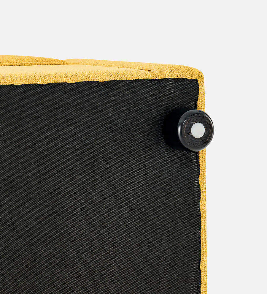 Cooper Fabric Storage Bench In Bold Yellow Colour - Febonic Living