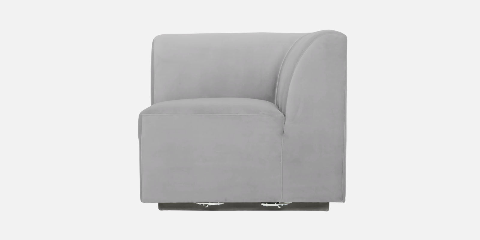 Bufa Velvet 2 Seater Sofa in Light Grey Colour With Storage