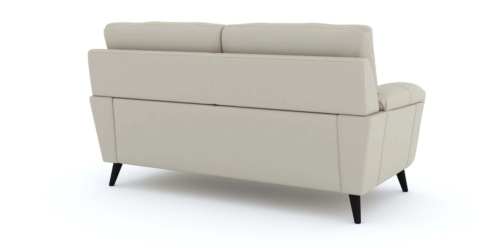 Amani Leatherette 3 Seater Sofa In Beige Colour - Febonic Living