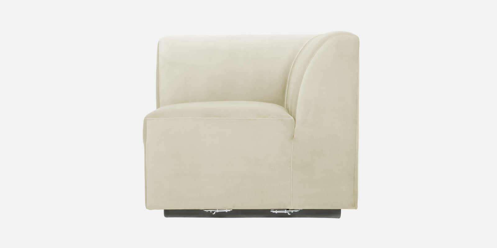 Bufa Velvet 3 Seater Sofa in Warm White Colour