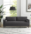 Dugo Fabric 3 Seater Sofa in Charcoal Grey Colour