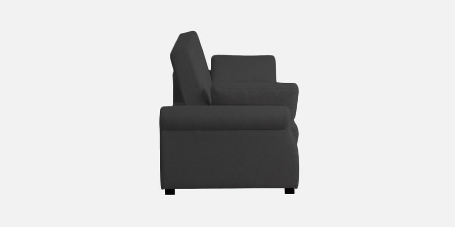 Fornia Fabric 2 Seater Pull Out Sofa Cum Bed In Charcoal Grey Colour - Febonic Living