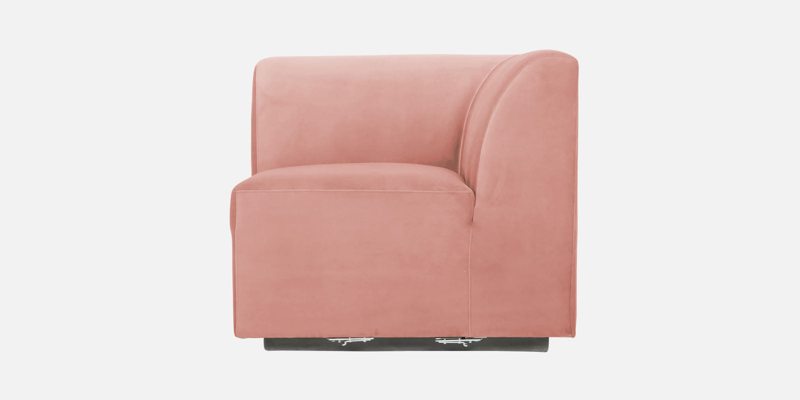 Bufa Velvet 2 Seater Sofa in Blush Pink Colour With Storage