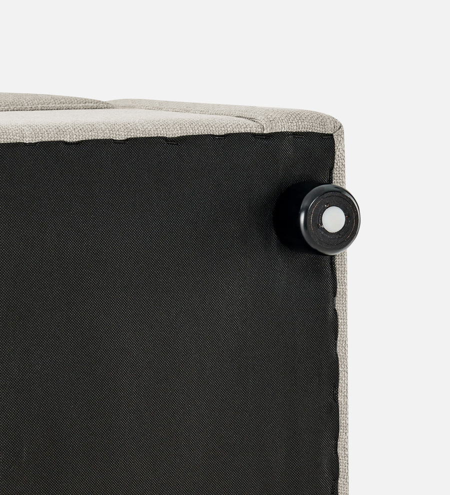 Cooper Fabric Storage Bench In Ash Grey Colour - Febonic Living
