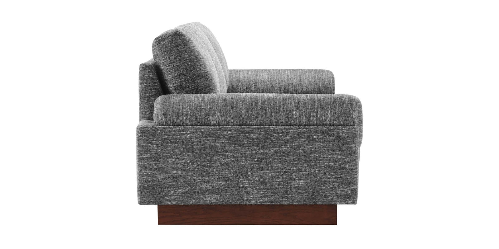 Yuma Fabric 3 Seater Sofa in Charcoal Grey Colour