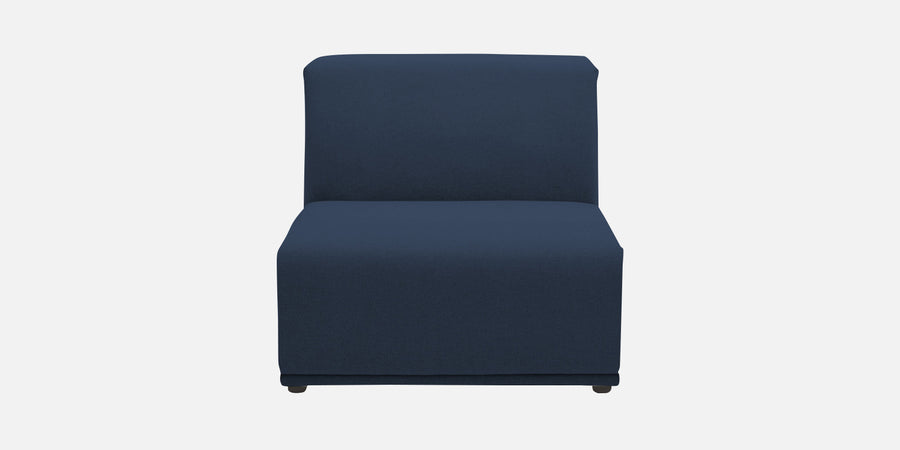 Adam Fabric Rhs Sectional Sofa 3 Ottoman Lounger In Denim Blue Colour - Febonic Living