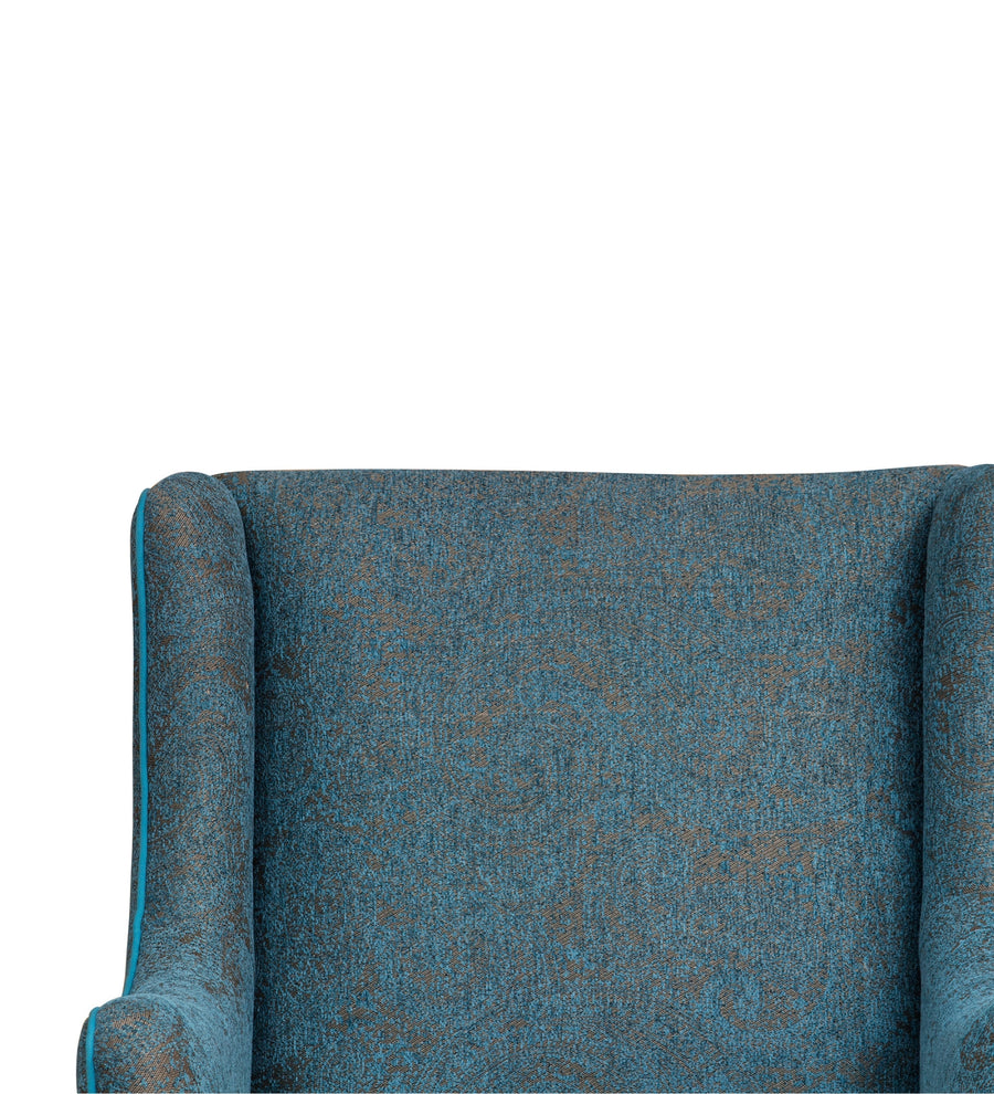 Neddy Floral Print Fabric Wing Chair In Multi Colour - Febonic Living
