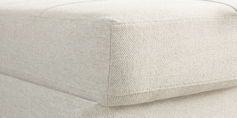 Fornia Fabric 3 Seater Pull Out Sofa Cum Bed In Ivory Cream Colour - Febonic Living