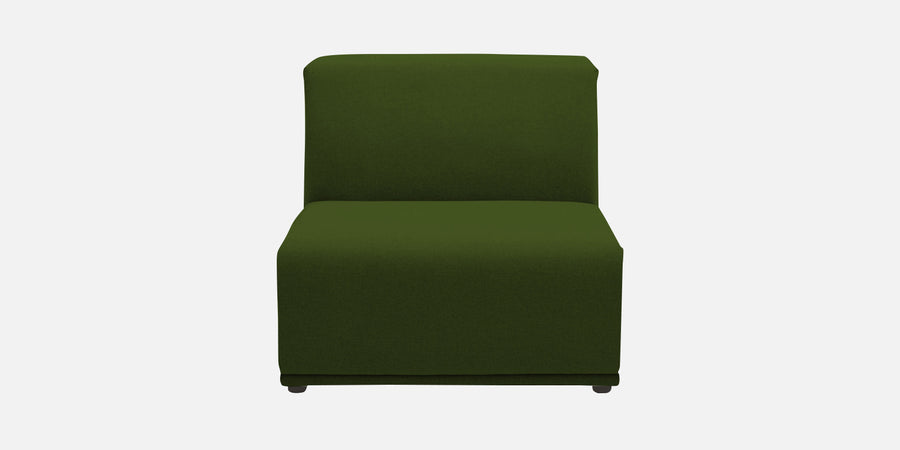 Adam Fabric Rhs Sectional Sofa 3 Ottoman Lounger In Olive Green Colour - Febonic Living