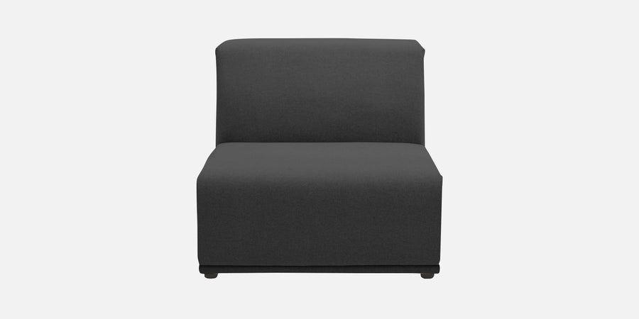 Adam Fabric Rhs Sectional Sofa 3 Ottoman Lounger In Charcoal Grey Colour - Febonic Living