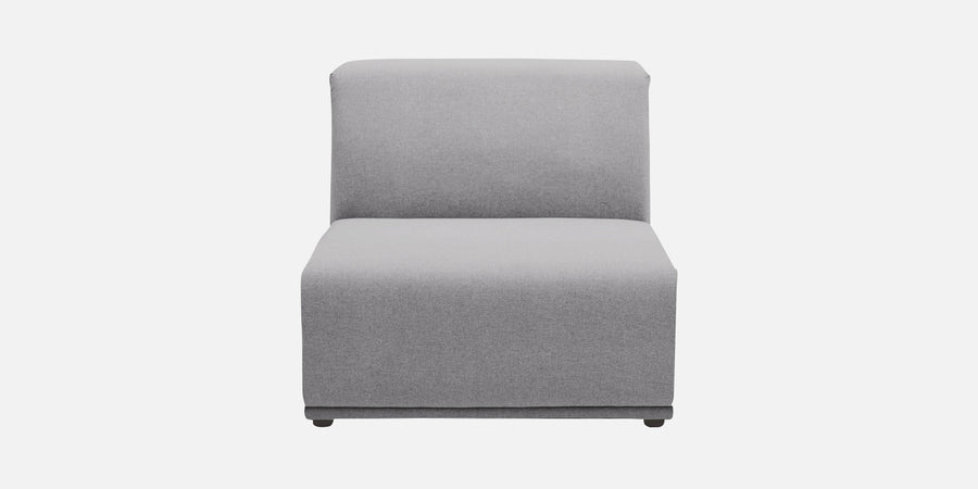 Adam Fabric Rhs Sectional Sofa 3 Ottoman Lounger In Lit Grey Colour - Febonic Living