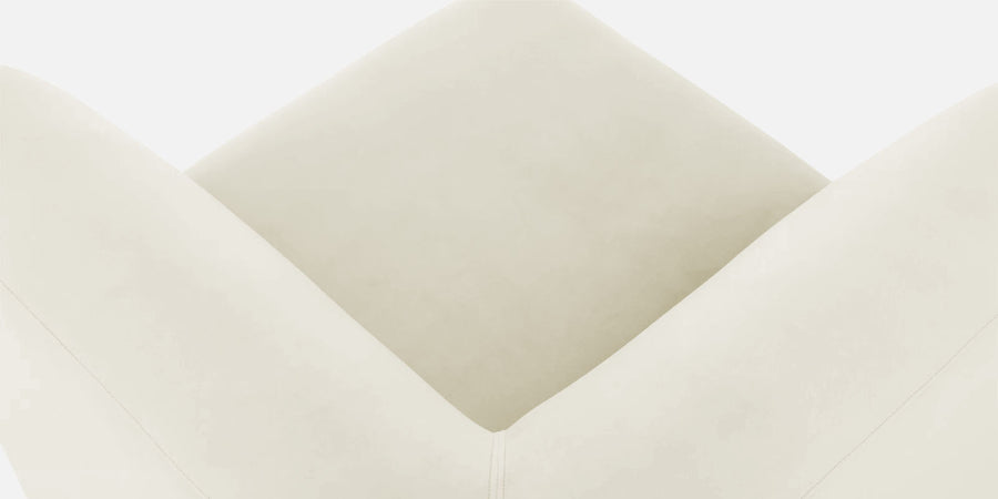 Bufa Velvet 2 Seater Sofa In Warm White Colour - Febonic Living