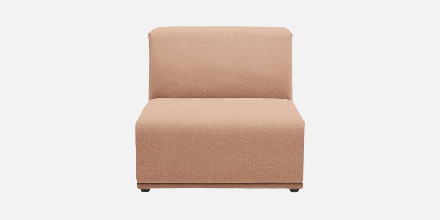 Adam Fabric Rhs Sectional Sofa 3 Ottoman Lounger In Cosmic Beige Colour - Febonic Living