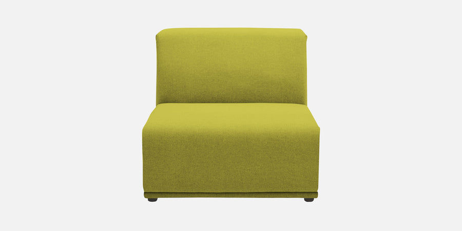 Adam Fabric Rhs Sectional Sofa 3 Ottoman Lounger In Parrot Green Colour - Febonic Living