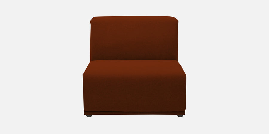 Adam Fabric Lhs Sectional Sofa 3 Ottoman Lounger In Burnt Orange Colour - Febonic Living