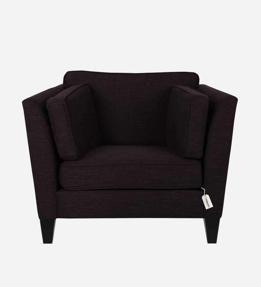 Nigar Fabric 1 Seater Sofa In Cara Brown Colour - Febonic Living