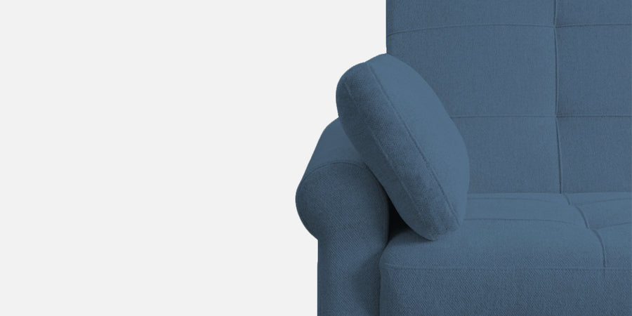 Fornia Fabric 3 Seater Pull Out Sofa Cum Bed In Light Blue Colour - Febonic Living