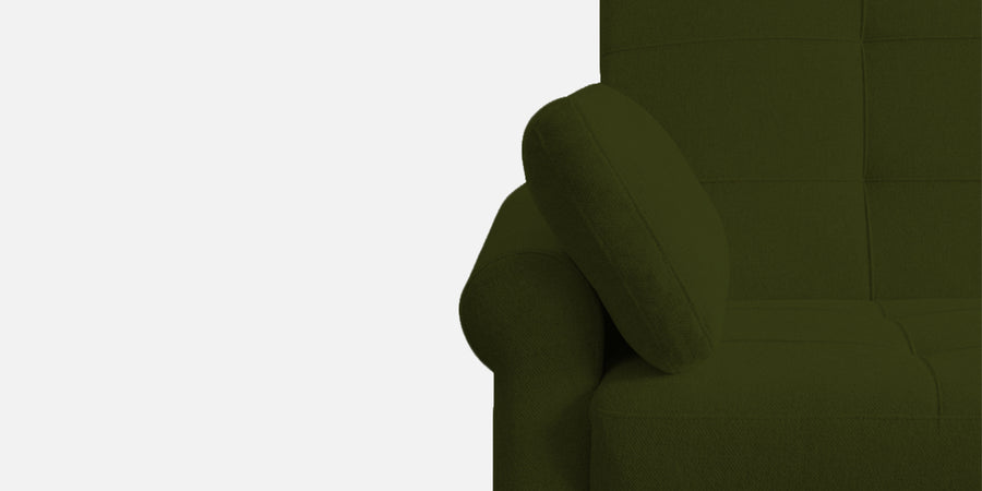 Fornia Fabric 3 Seater Pull Out Sofa Cum Bed In Olive Green Colour - Febonic Living