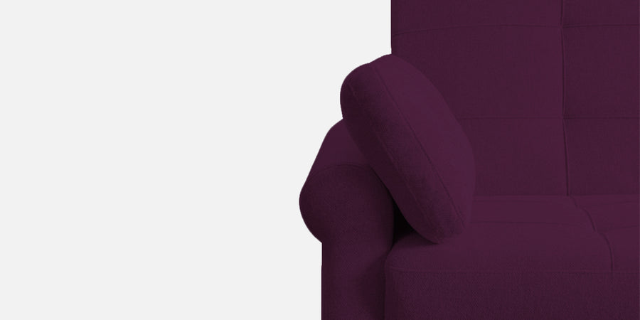 Fornia Fabric 2 Seater Pull Out Sofa Cum Bed In Greek Purple Colour - Febonic Living