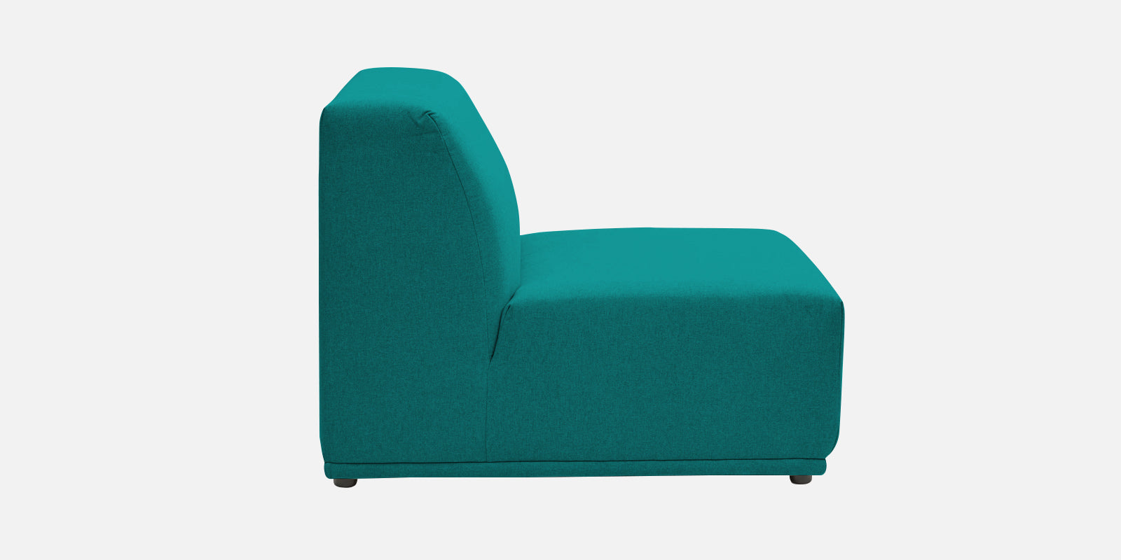 Adam Fabric RHS Sectional Sofa (3 + Lounger) In Sea green Colour