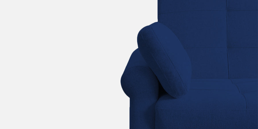 Fornia Fabric 3 Seater Pull Out Sofa Cum Bed In Royal Blue Colour - Febonic Living