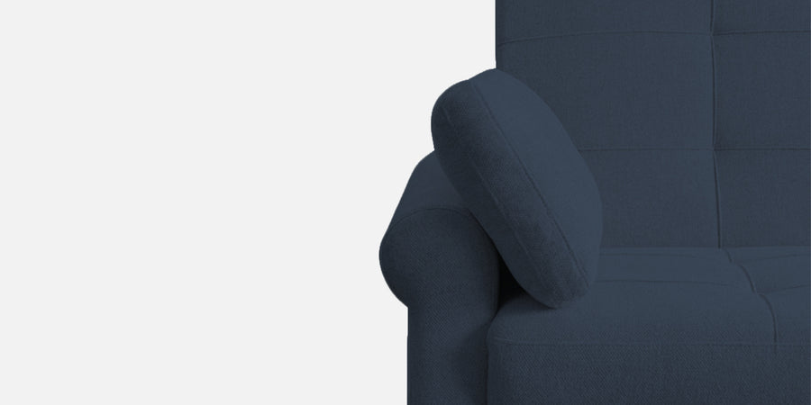 Fornia Fabric 3 Seater Pull Out Sofa Cum Bed In Denim Blue Colour - Febonic Living