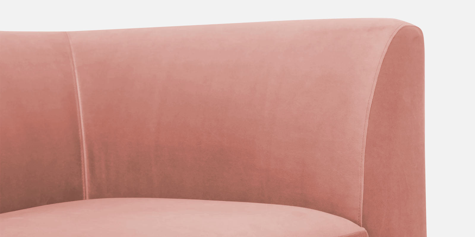 Bufa Velvet 3 Seater Sofa in Blush Pink Colour