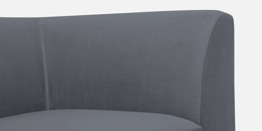 Bufa Velvet 2 Seater Sofa In Pubble Grey Colour - Febonic Living