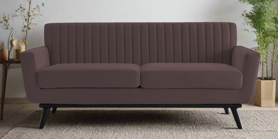 Tucker Velvet 2 Seater Sofa In Mocha Brown Colour - Febonic Living