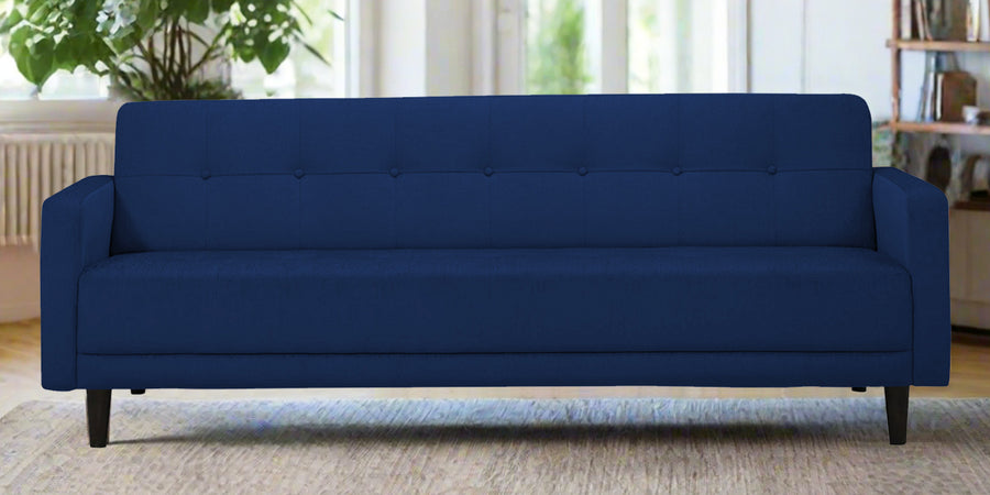 Noha Fabric 3 Seater Sofa In Royal Blue Colour - Febonic Living