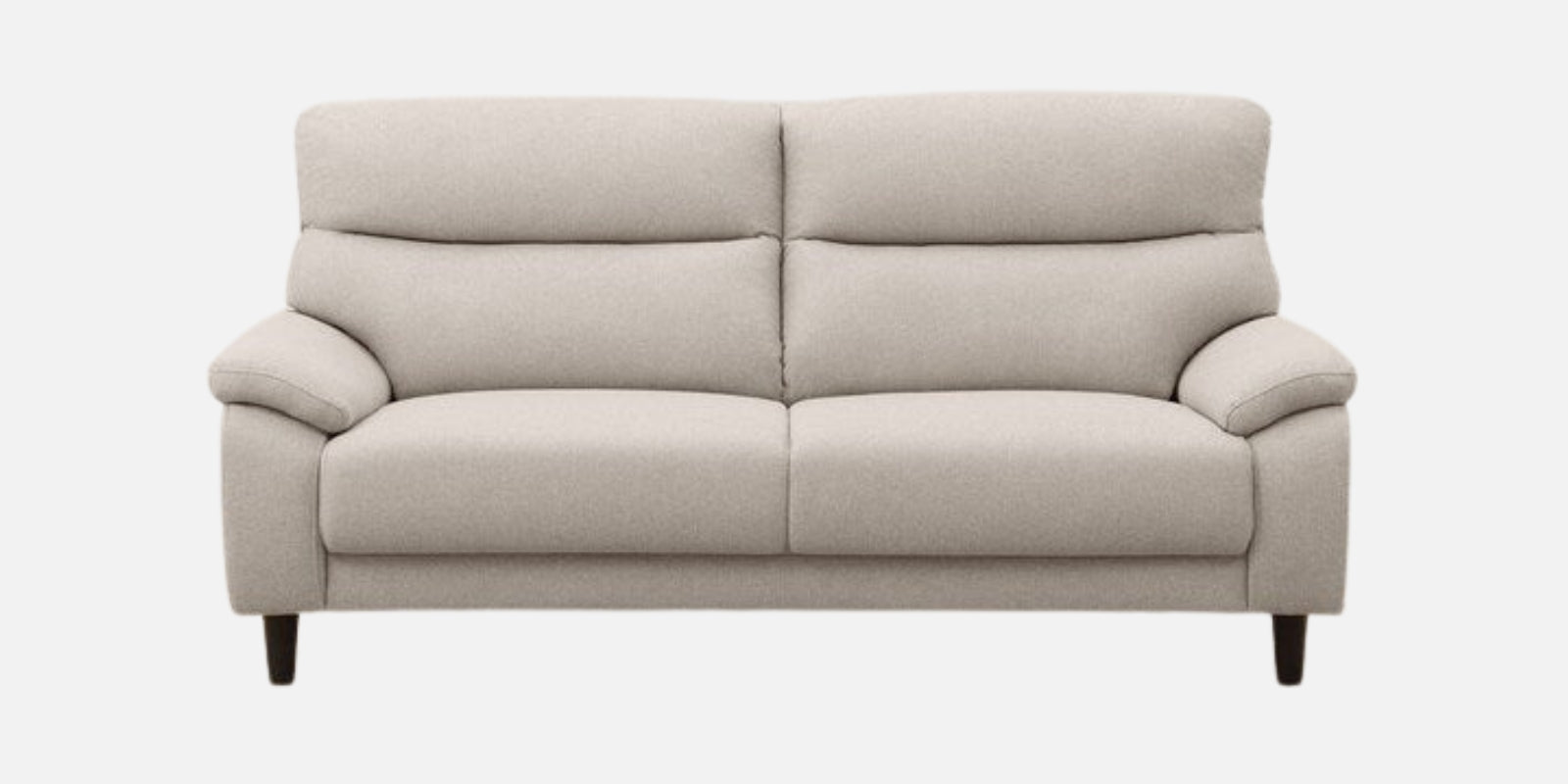 Zibby Fabric 3 Seater Sofa In Ivory Cream Colour