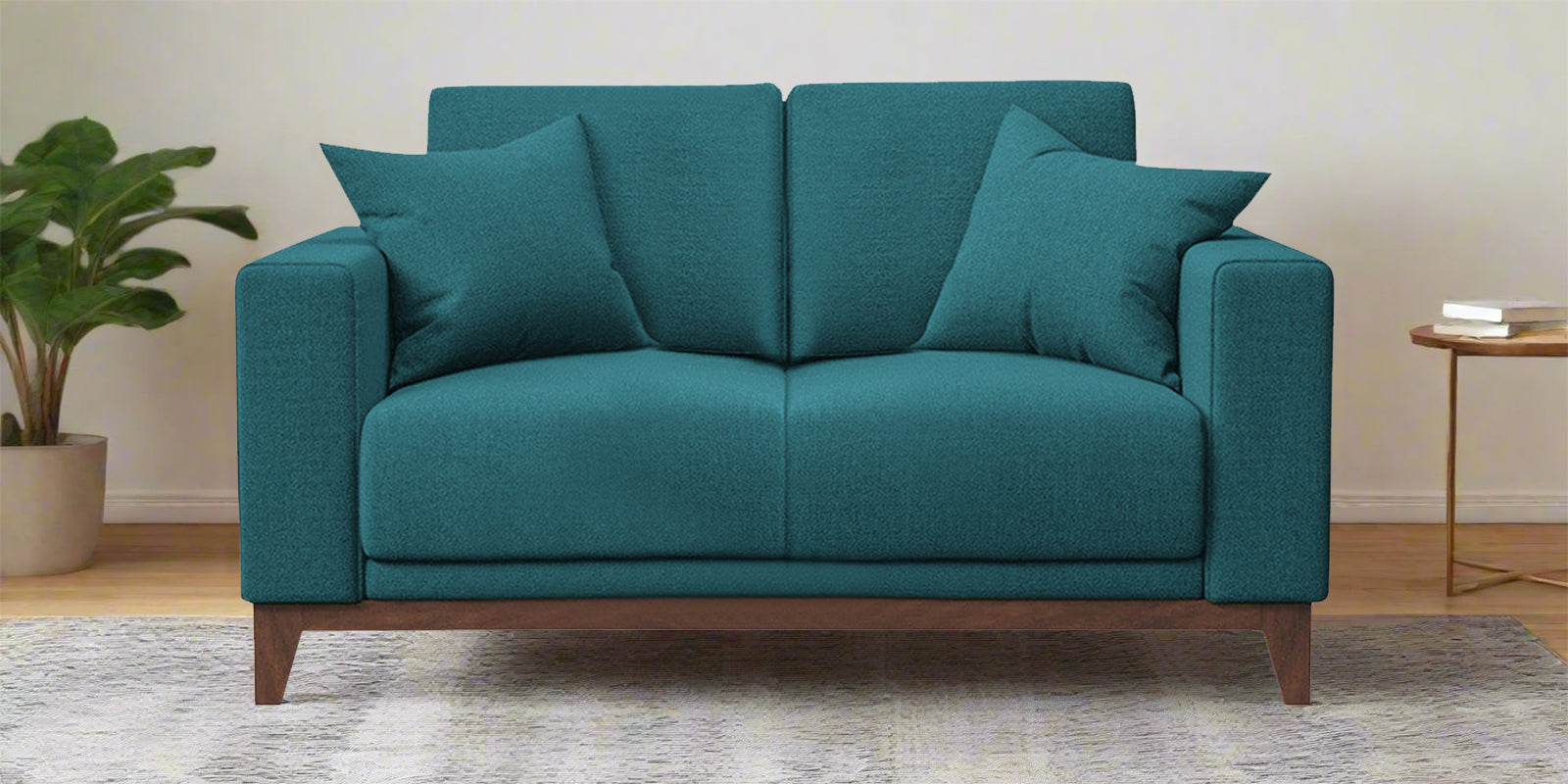 Luca Fabric 2 Seater Sofa in Water Blue Colour