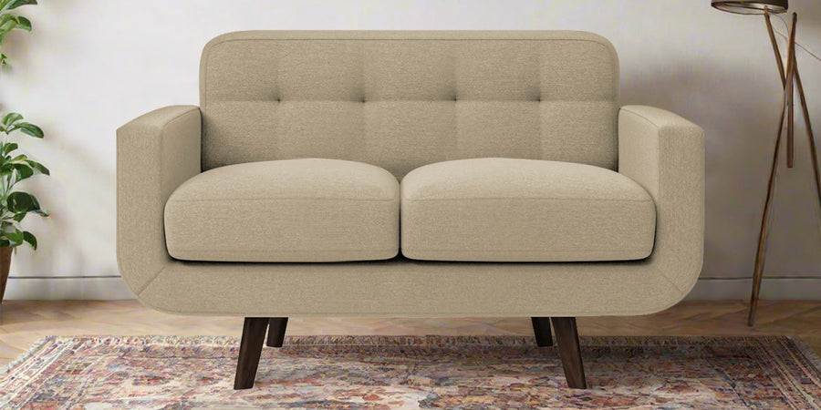 Marsela Fabric 2 Seater Sofa In Honey Beige Colour - Febonic Living