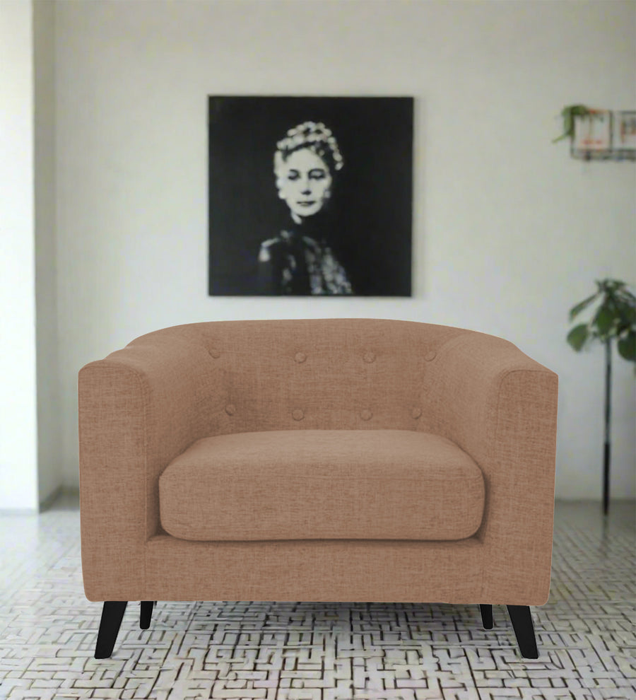 Casper  1 Seater Fabric Sofa - Cosmic Beige by Febonic Living
