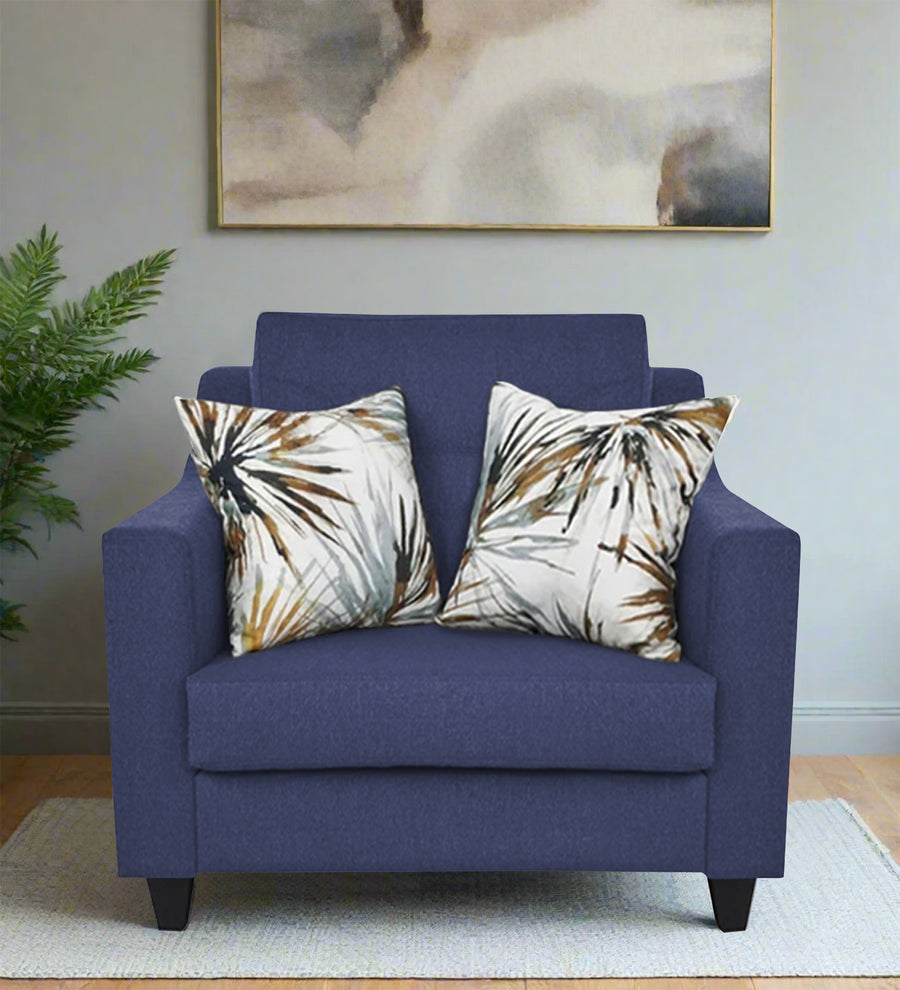 Welly  1 Seater Fabric Sofa - Slate Blue by Febonic Living