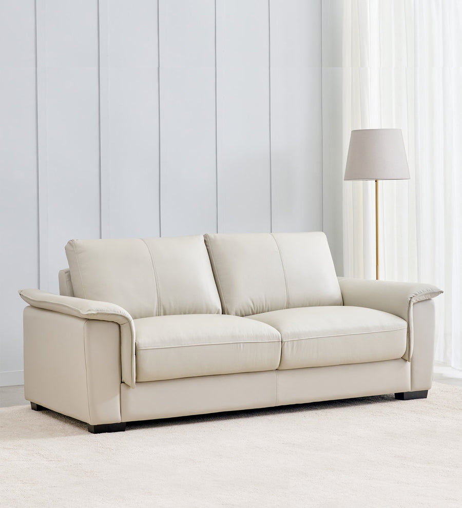 Magma 3 Seater Leatherette Sofa - Marble Beige by Febonic Living