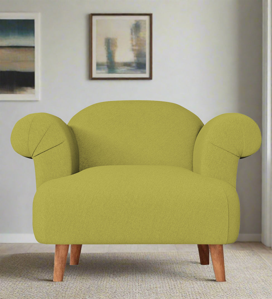 Barber  1 Seater Fabric Sofa - Kelly Green by Febonic Living