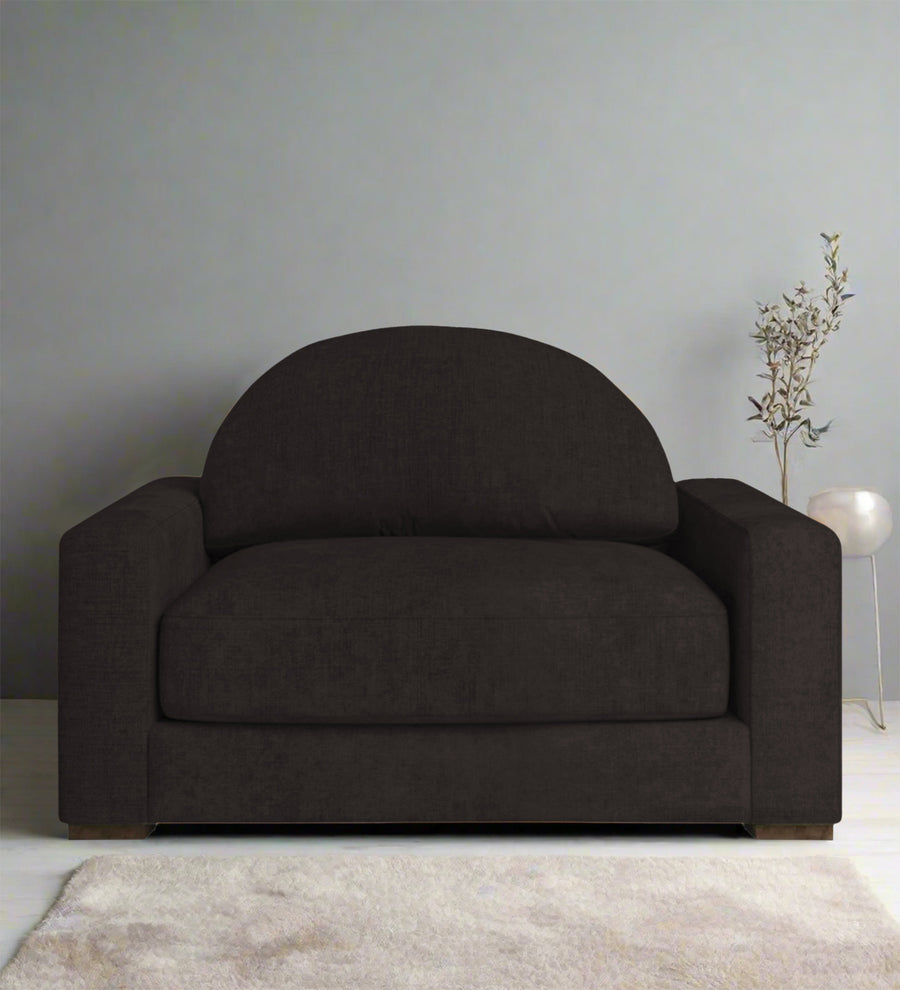 Dara  1 Seater Fabric Sofa - Cara Brown by Febonic Living