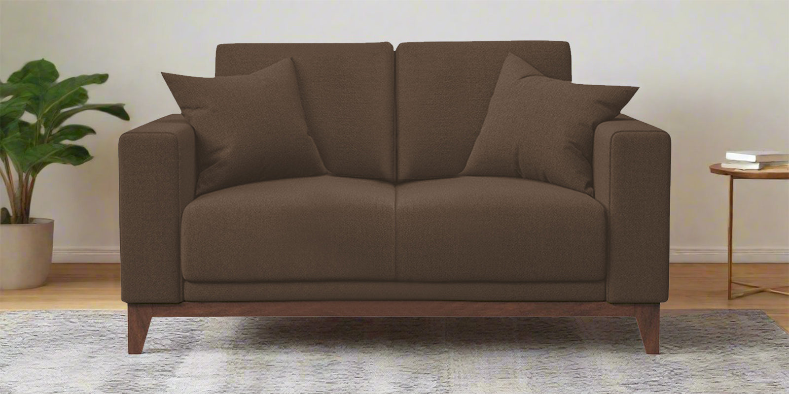 Luca Fabric 2 Seater Sofa in Rosy Brown Colour