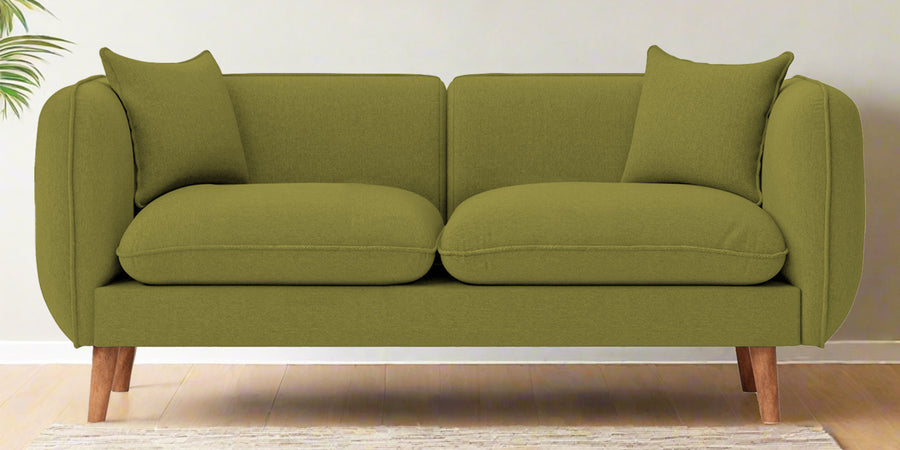 Reva Fabric 2 Seater Sofa In Kelly Green Colour - Febonic Living