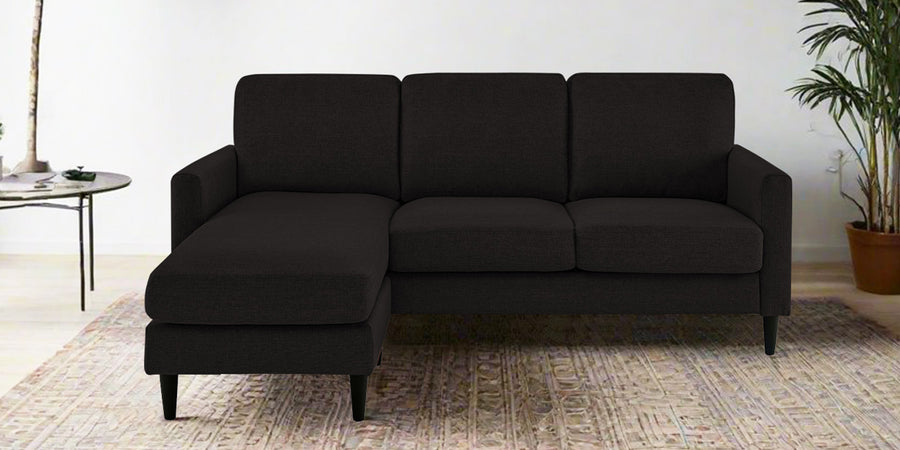Romie Fabric Rhs Sectional Sofa 2 Lounger In Cara Brown Colour - Febonic Living