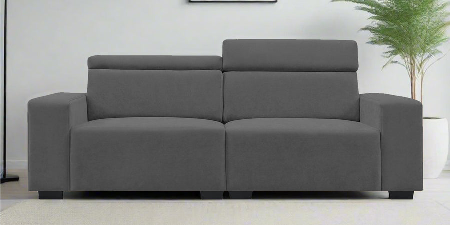 Hiro Fabric 2 Seater Sofa In Dusky Grey Colour - Febonic Living