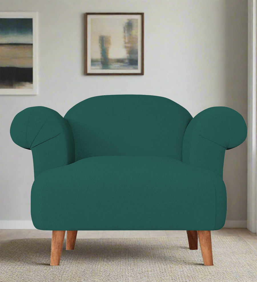 Barber  1 Seater Fabric Sofa - Sage Green by Febonic Living