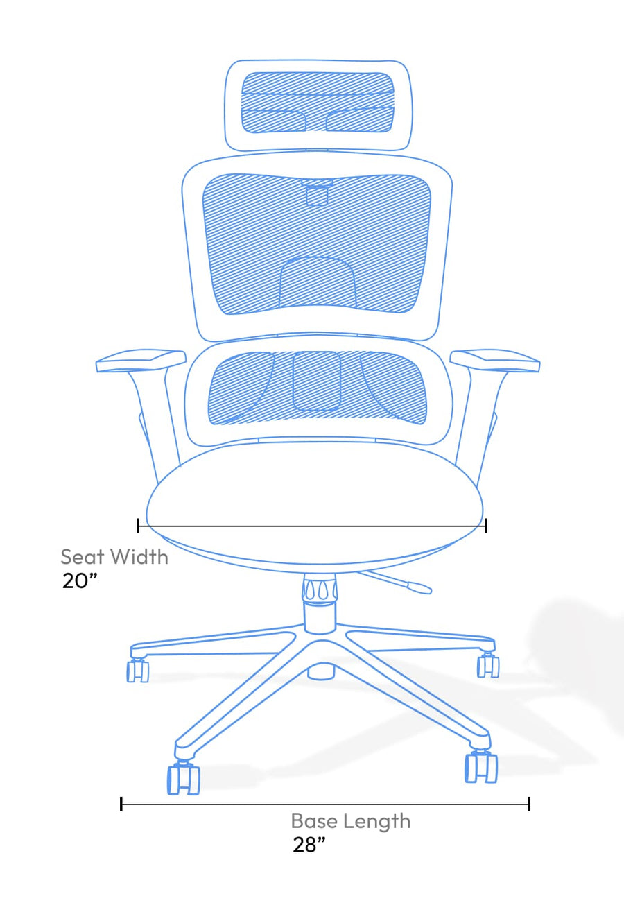 Ero Mesh Ergonomic Office Chair In Baba Black - Febonic Living