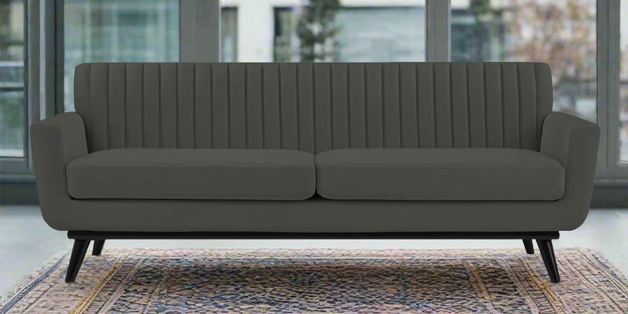 Tucker Velvet 3 Seater Sofa In Hory Grey Colour - Febonic Living