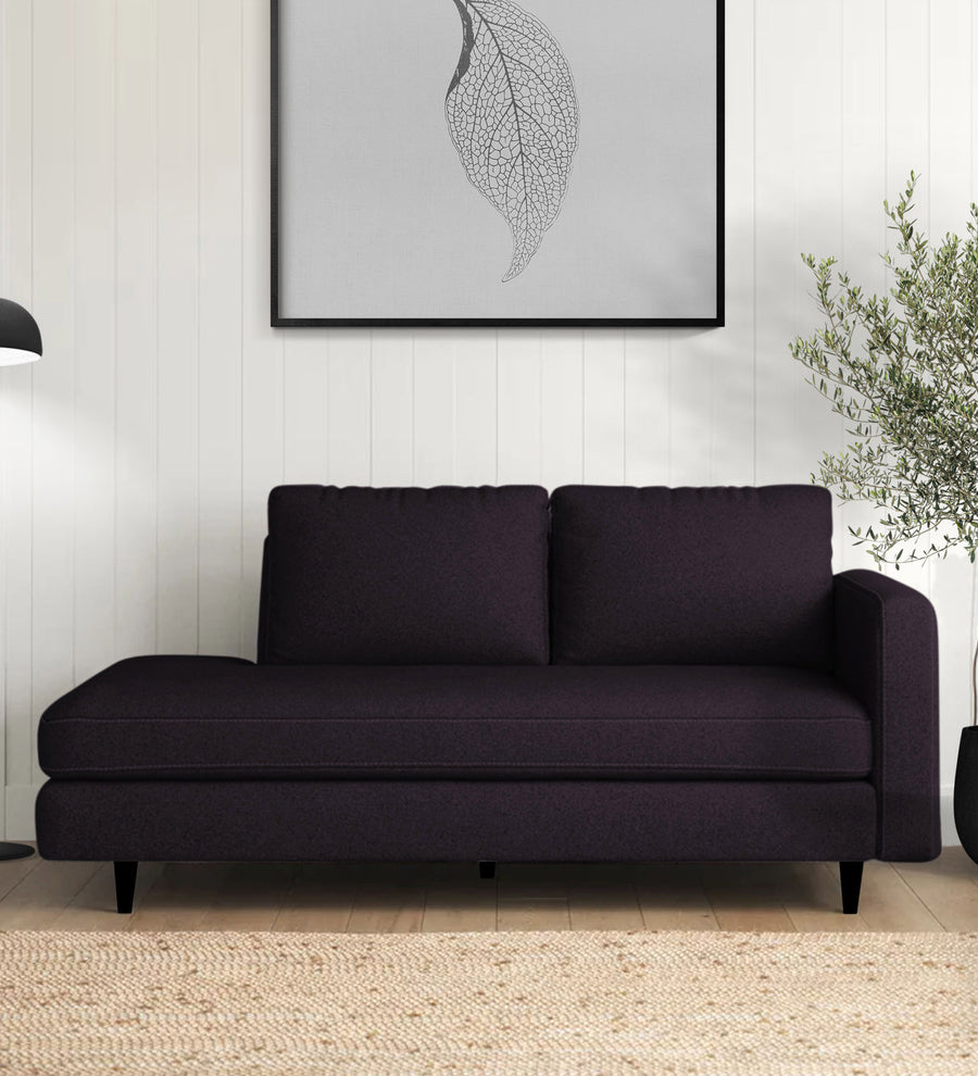 Alitza  LHS Fabric Chaise Lounger - Cara Brown by Febonic Living