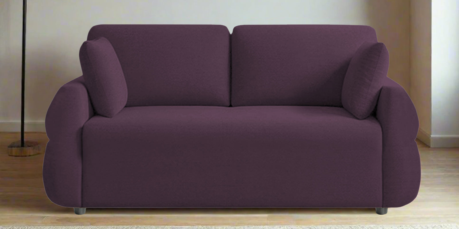 Jack Fabric 2 Seater Sofa In Greek Purple Colour