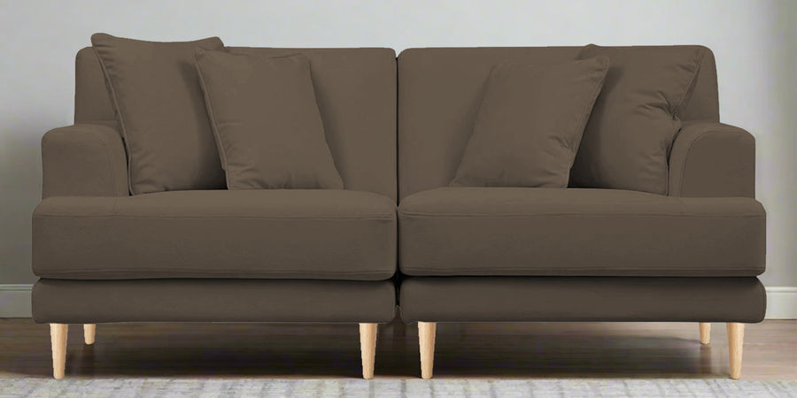 Woody Fabric 2 Seater Sofa In Broco Dust Colour - Febonic Living