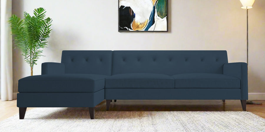 Miller Fabric Rhs Sectional Sofa 3 Lounger In Light Blue Colour - Febonic Living