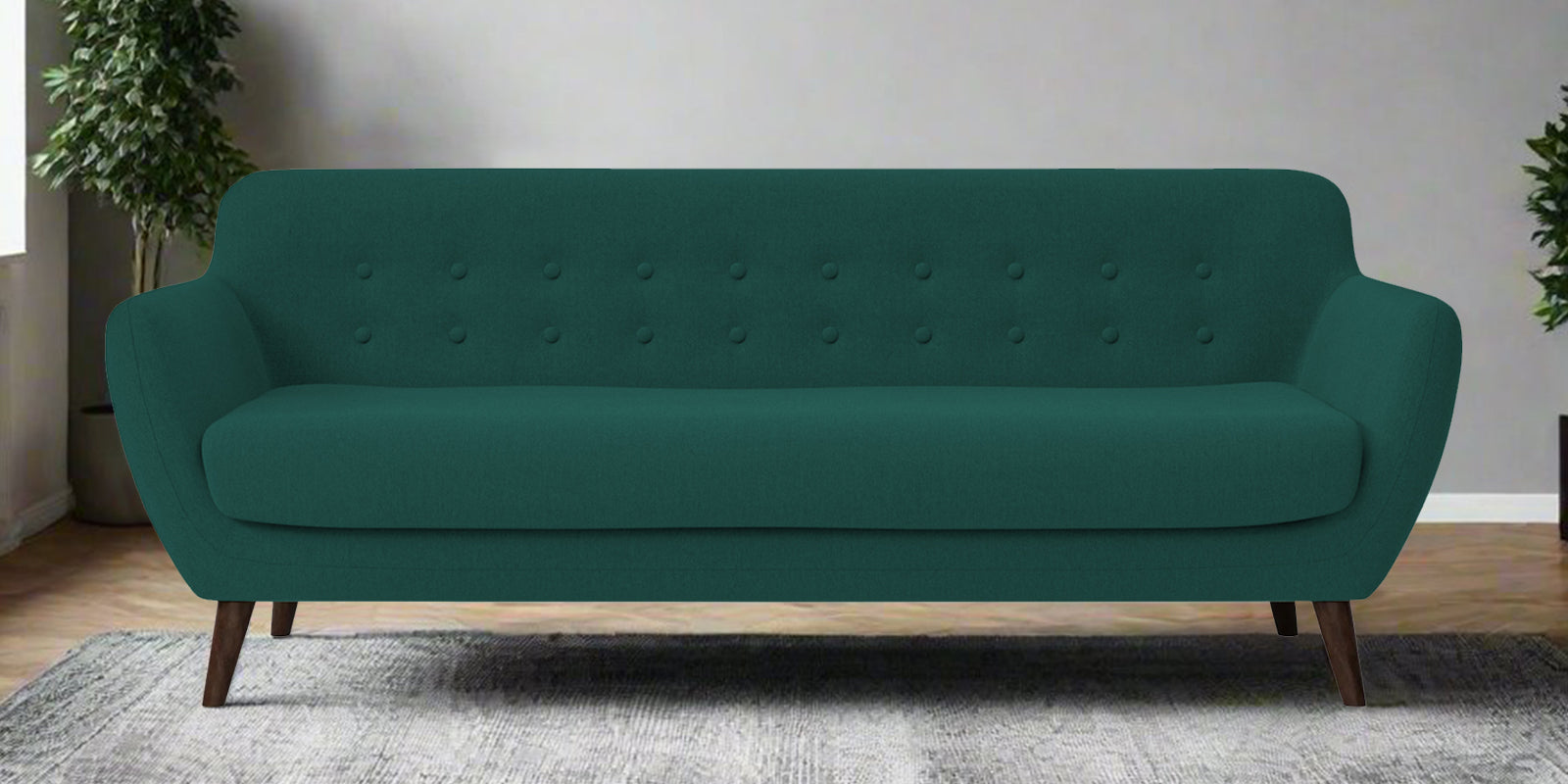 Goofy Fabric 3 Seater Sofa in Sage Green Colour